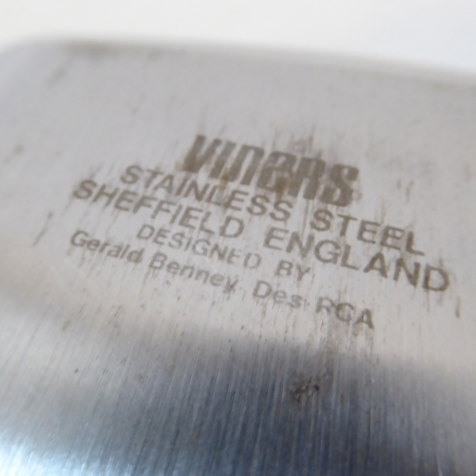 Viners stainless steel tray/dish, Gerald Benney. Retro vintage 1960s blue black - Image 13