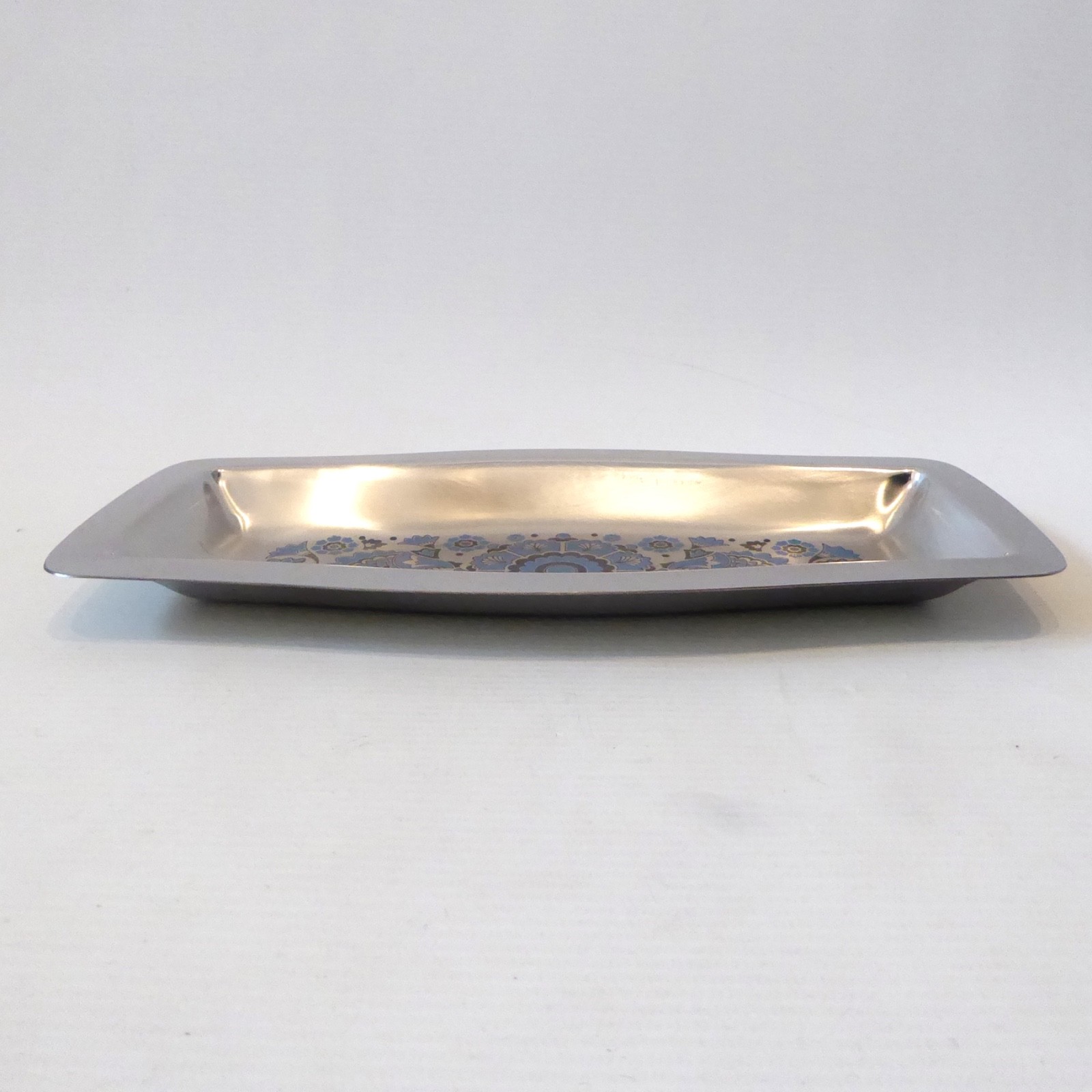 Viners stainless steel tray/dish, Gerald Benney. Retro vintage 1960s blue black - Image 4