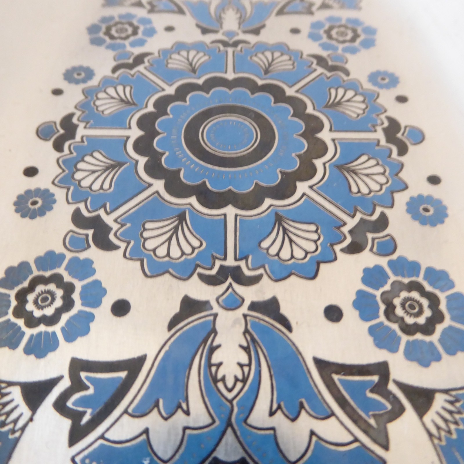 Viners stainless steel tray/dish, Gerald Benney. Retro vintage 1960s blue black - Image 9