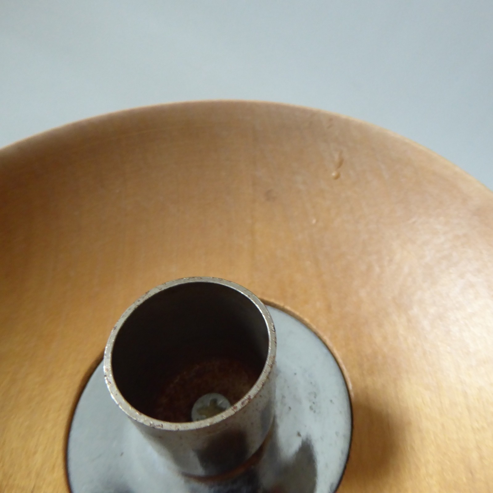 Vintage Ikea turned wood blond candlestick candle holder, Swedish conical 7" - Image 15