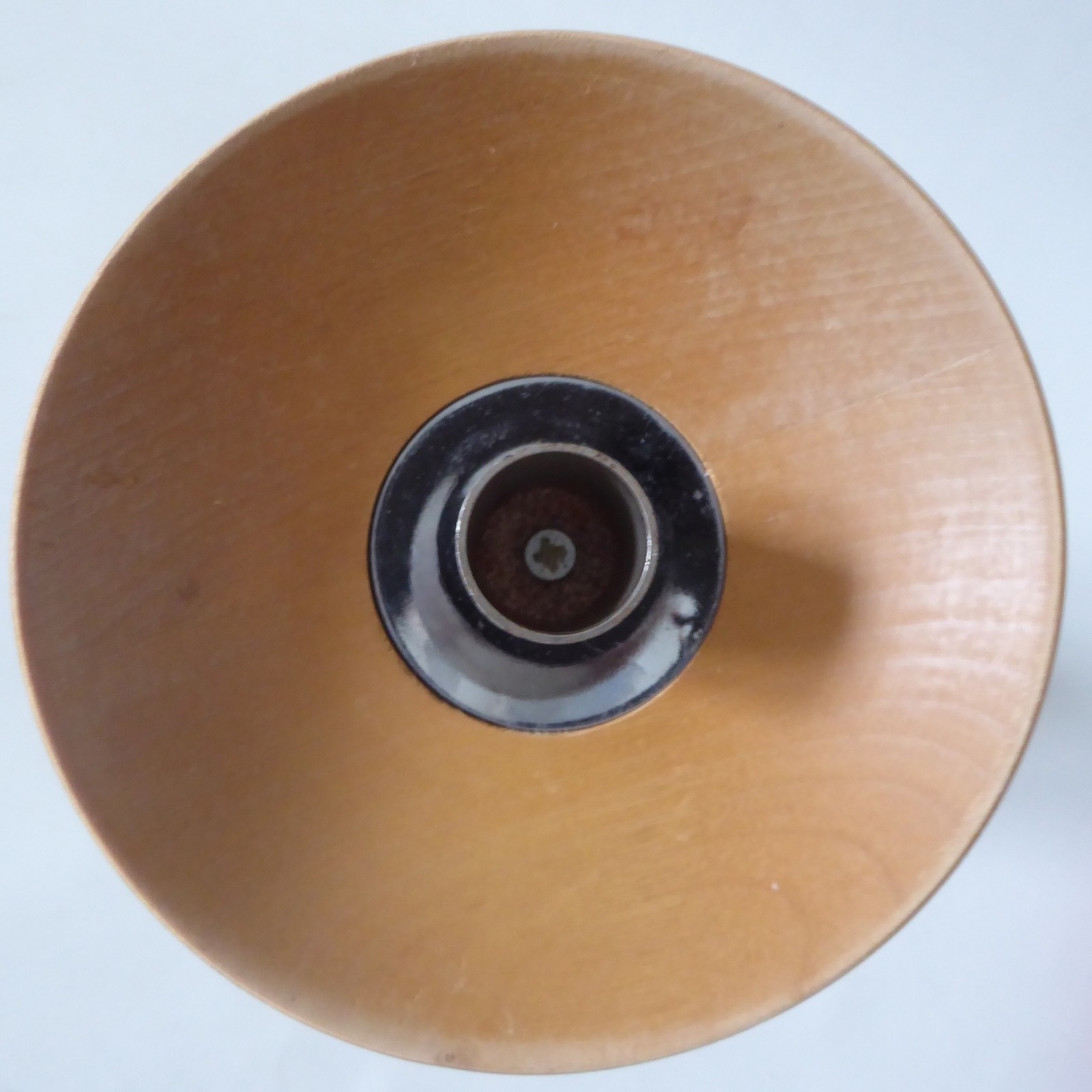 Vintage Ikea turned wood blond candlestick candle holder, Swedish conical 7" - Image 17