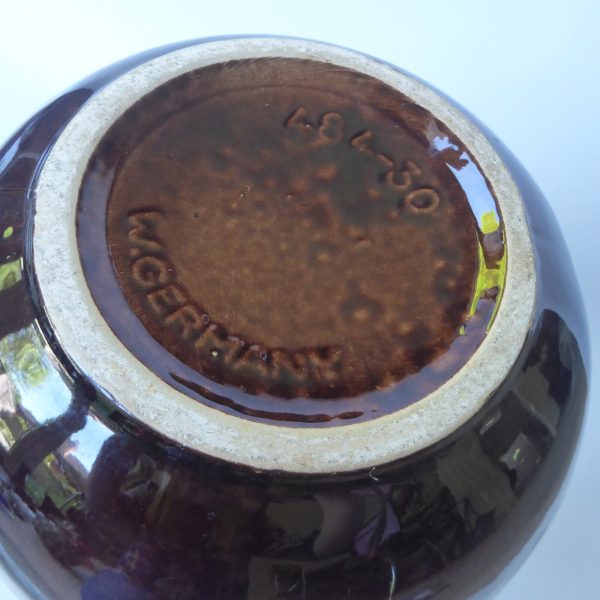 Vintage Scheurich West German Pottery huge floor vase 484-30. 70s brown ceramic - Image 12