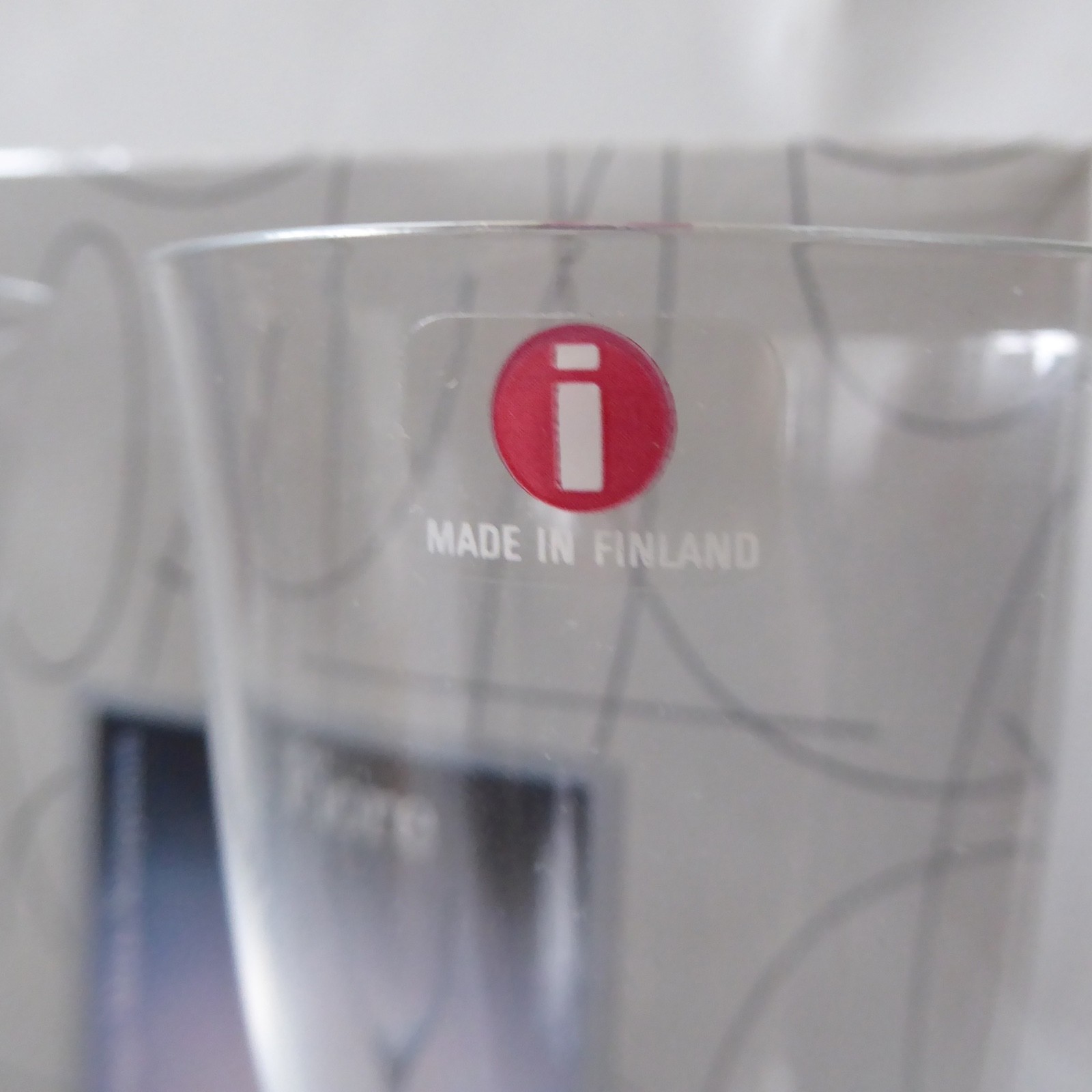 iittala Fiore 2 boxed white wine glasses. Mikko Karppanen vintage 1980s Finland - Image 11