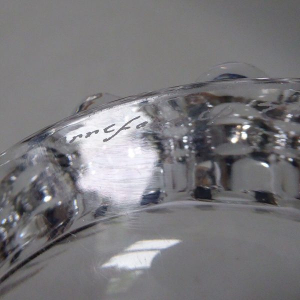 1970s Orrefors Princess crown crystal glass bowl dish. Sven Palmqvist, Sweden - Image 11