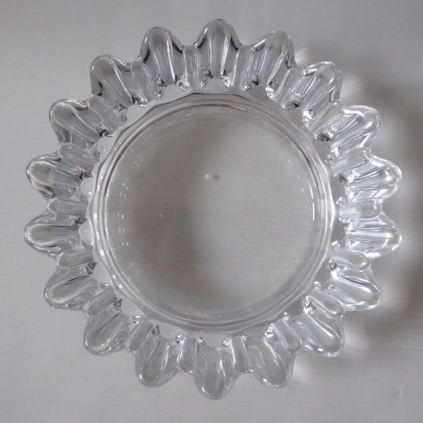 1970s Orrefors Princess crown crystal glass bowl dish. Sven Palmqvist, Sweden - Image 7