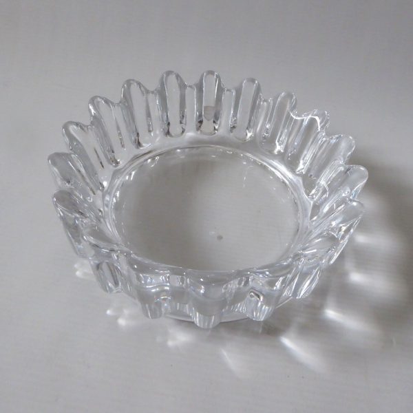 1970s Orrefors Princess crown crystal glass bowl dish. Sven Palmqvist, Sweden - Image 8