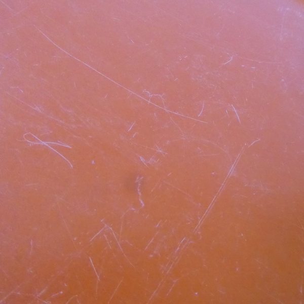1980s vintage Presswerk Köngen West German Fiberglass plastic tray, retro orange - Image 14
