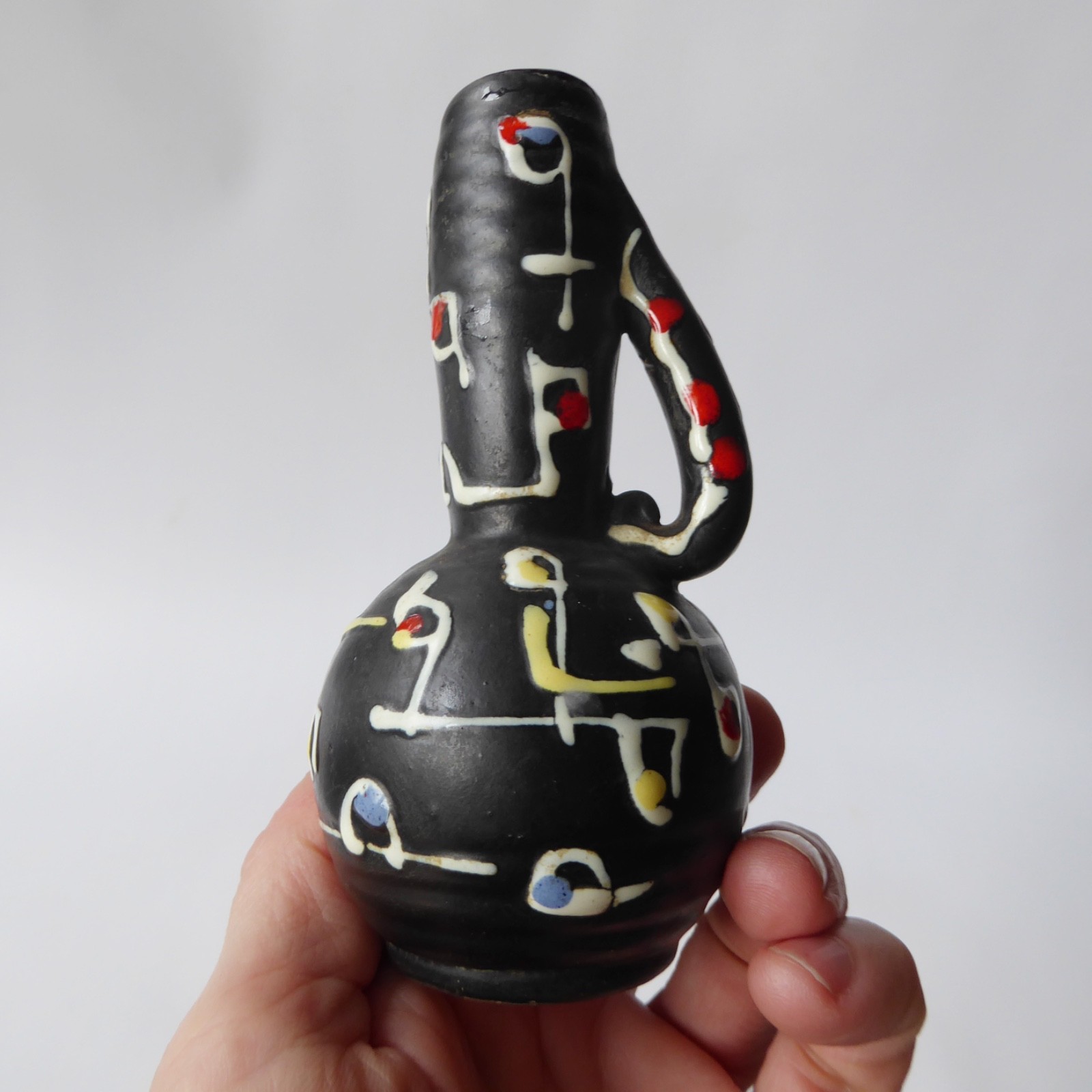 2 x vintage Drioli bottles, Italian art pottery ceramic. 1960s 1970s retro decor - Image 15