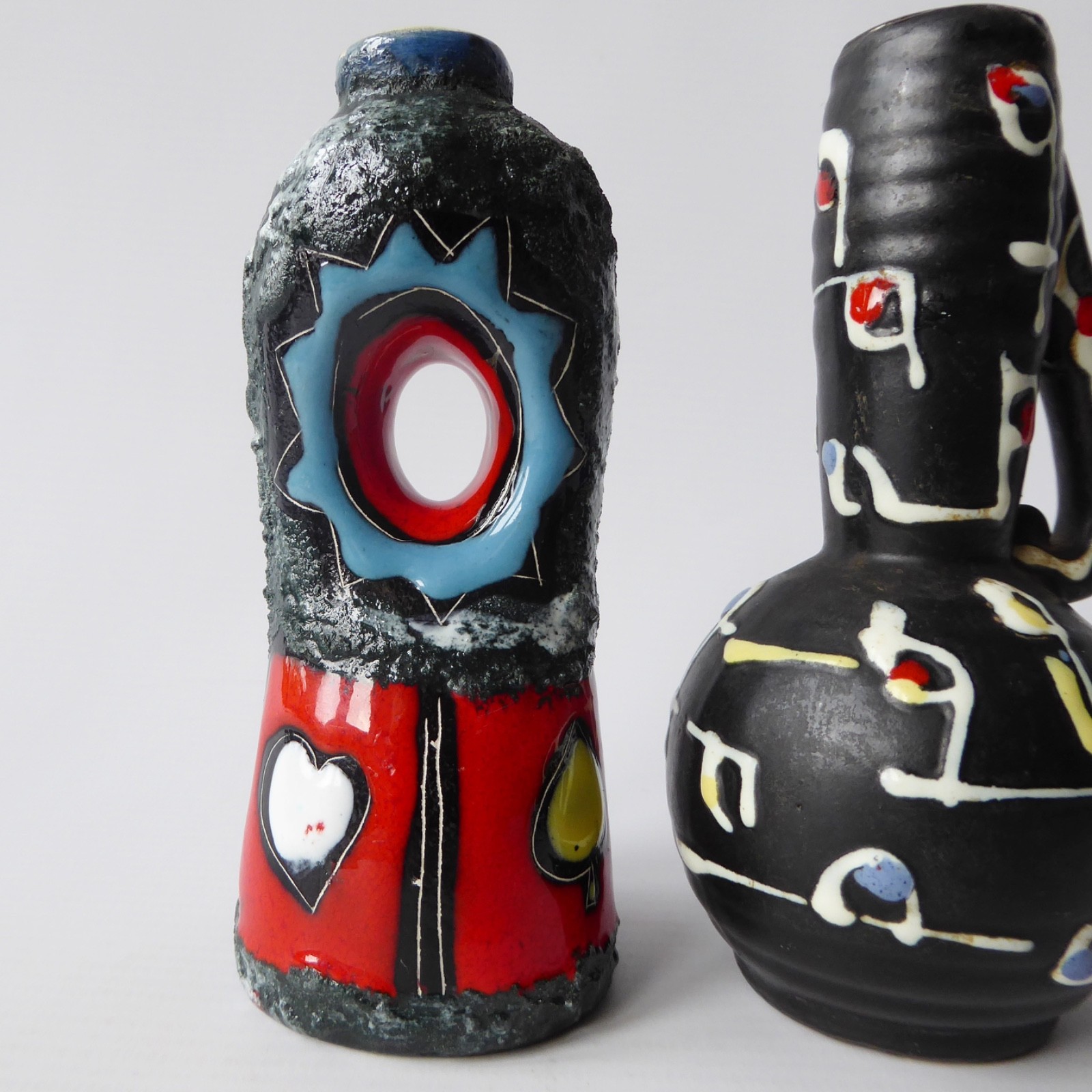 2 x vintage Drioli bottles, Italian art pottery ceramic. 1960s 1970s retro decor - Image 3