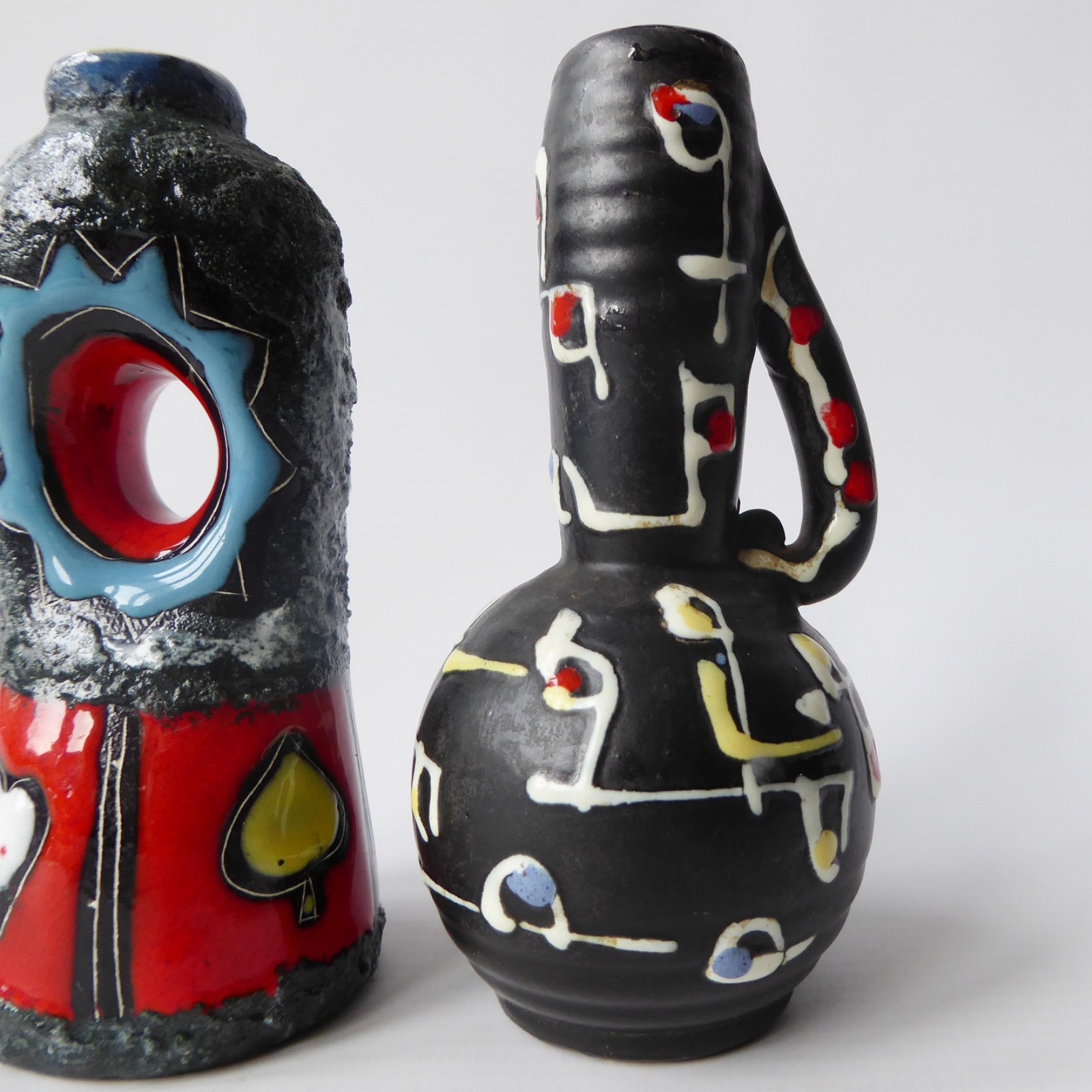 2 x vintage Drioli bottles, Italian art pottery ceramic. 1960s 1970s retro decor - Image 4