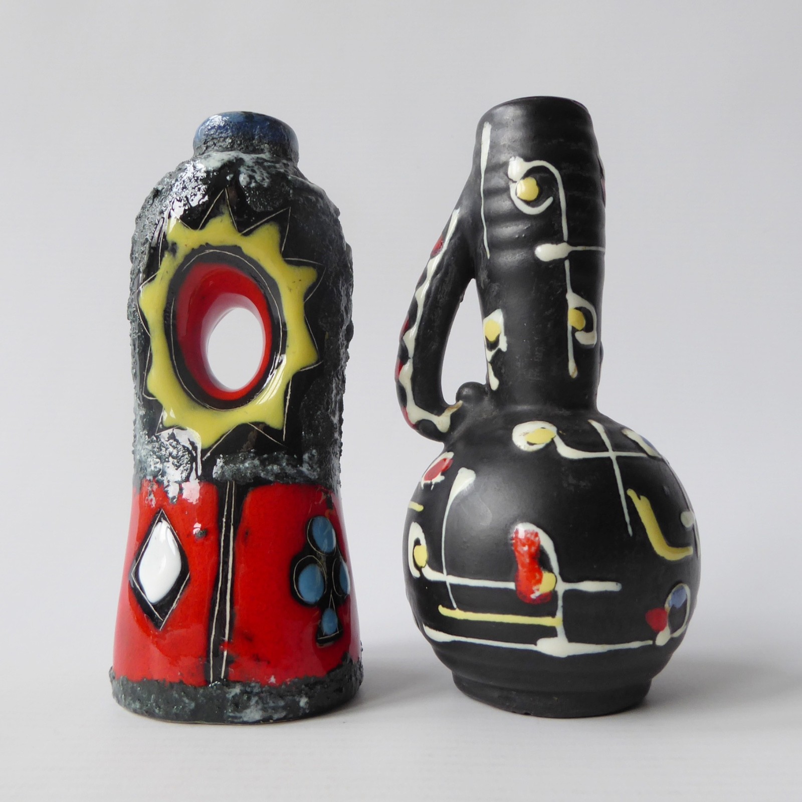 2 x vintage Drioli bottles, Italian art pottery ceramic. 1960s 1970s retro decor - Image 7