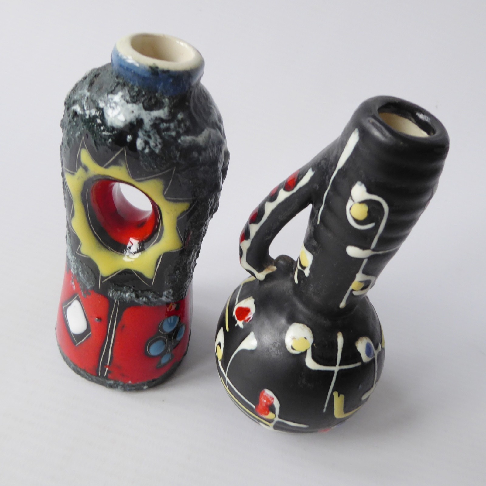 2 x vintage Drioli bottles, Italian art pottery ceramic. 1960s 1970s retro decor - Image 8