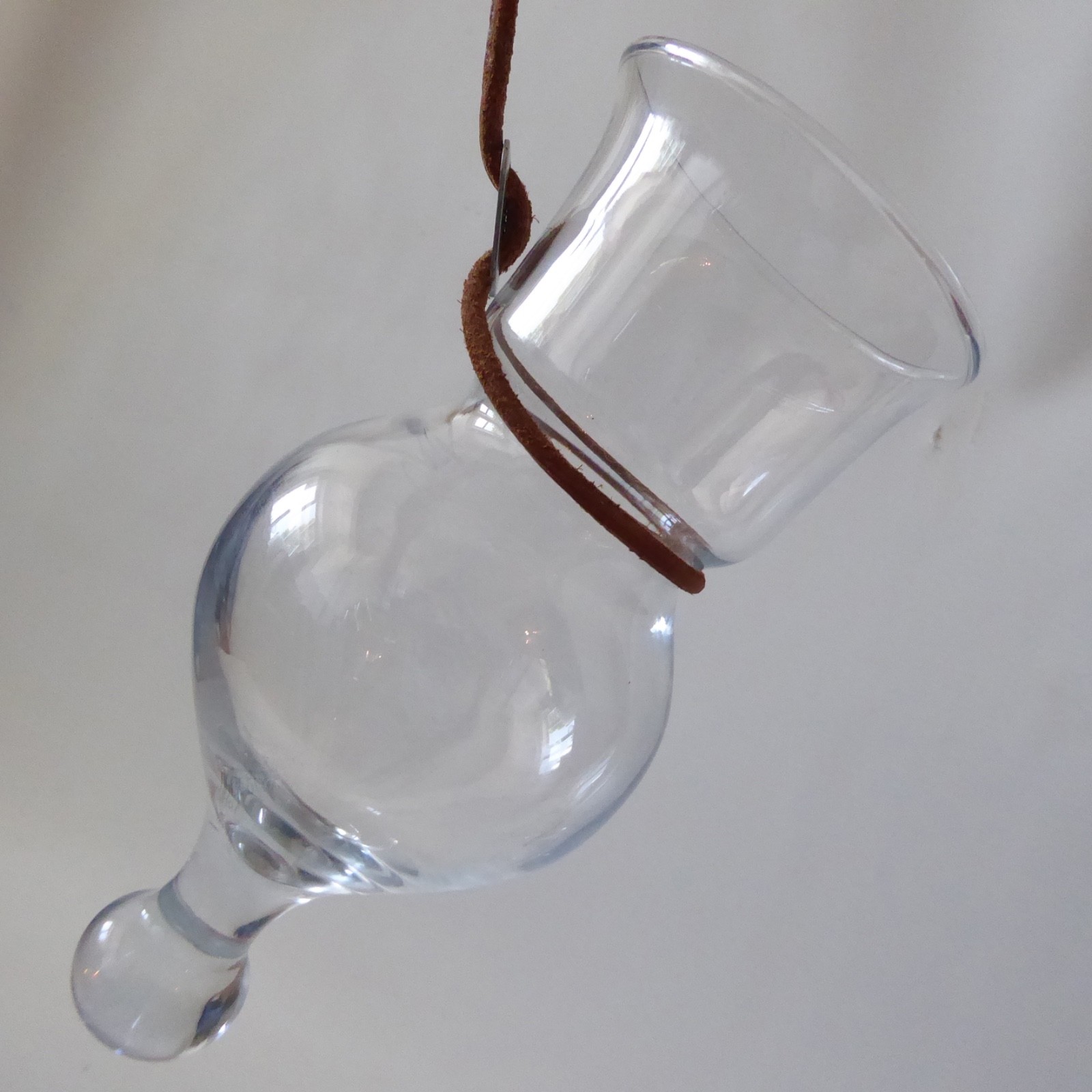 2x Holmegaard Neck Glass Christer Holmgren, 1970s vintage. Hanging wearable wine - Image 16