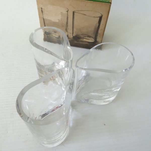 3 Dartington Glass FT146 avocado dressing servers crystal glass boxed. F.Thrower - Image 11