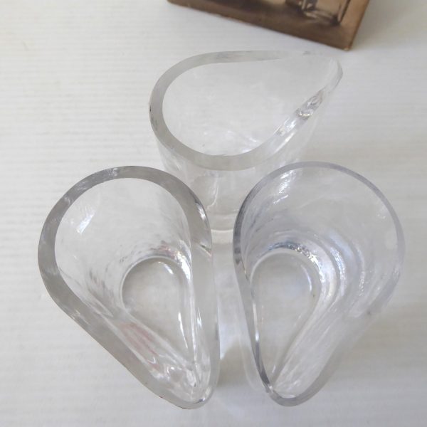 3 Dartington Glass FT146 avocado dressing servers crystal glass boxed. F.Thrower - Image 12