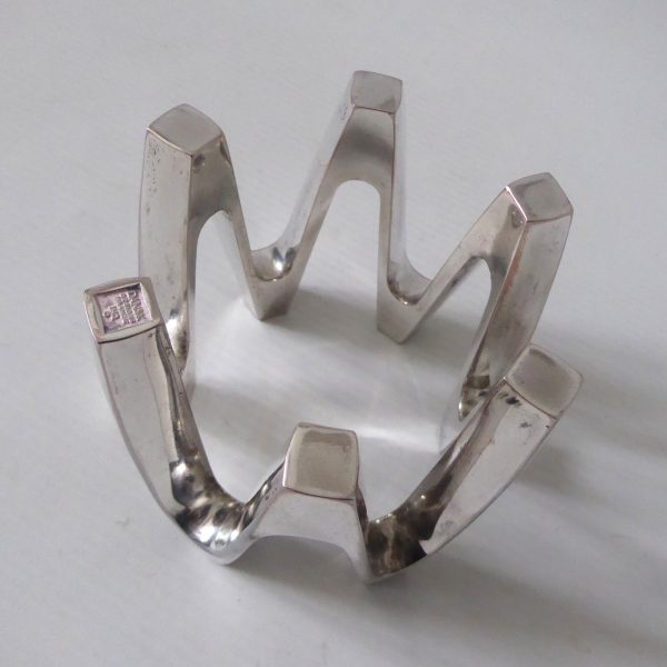 Dansk vintage slim taper candle holder, silver plated crown, Jens Quistgaard IHQ - Image 8