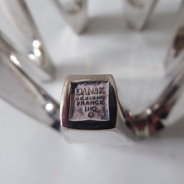 Dansk vintage slim taper candle holder, silver plated crown, Jens Quistgaard IHQ - Image 9