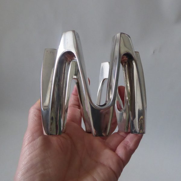 Dansk vintage slim taper candle holder, silver plated crown, Jens Quistgaard IHQ - Image 10