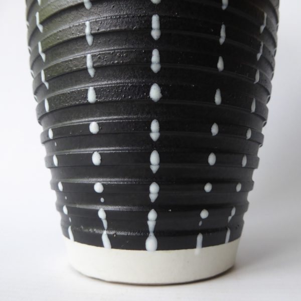 Denby Stoneware Burlington vase Albert Colledge, mid century black pottery 11.5" - Image 11