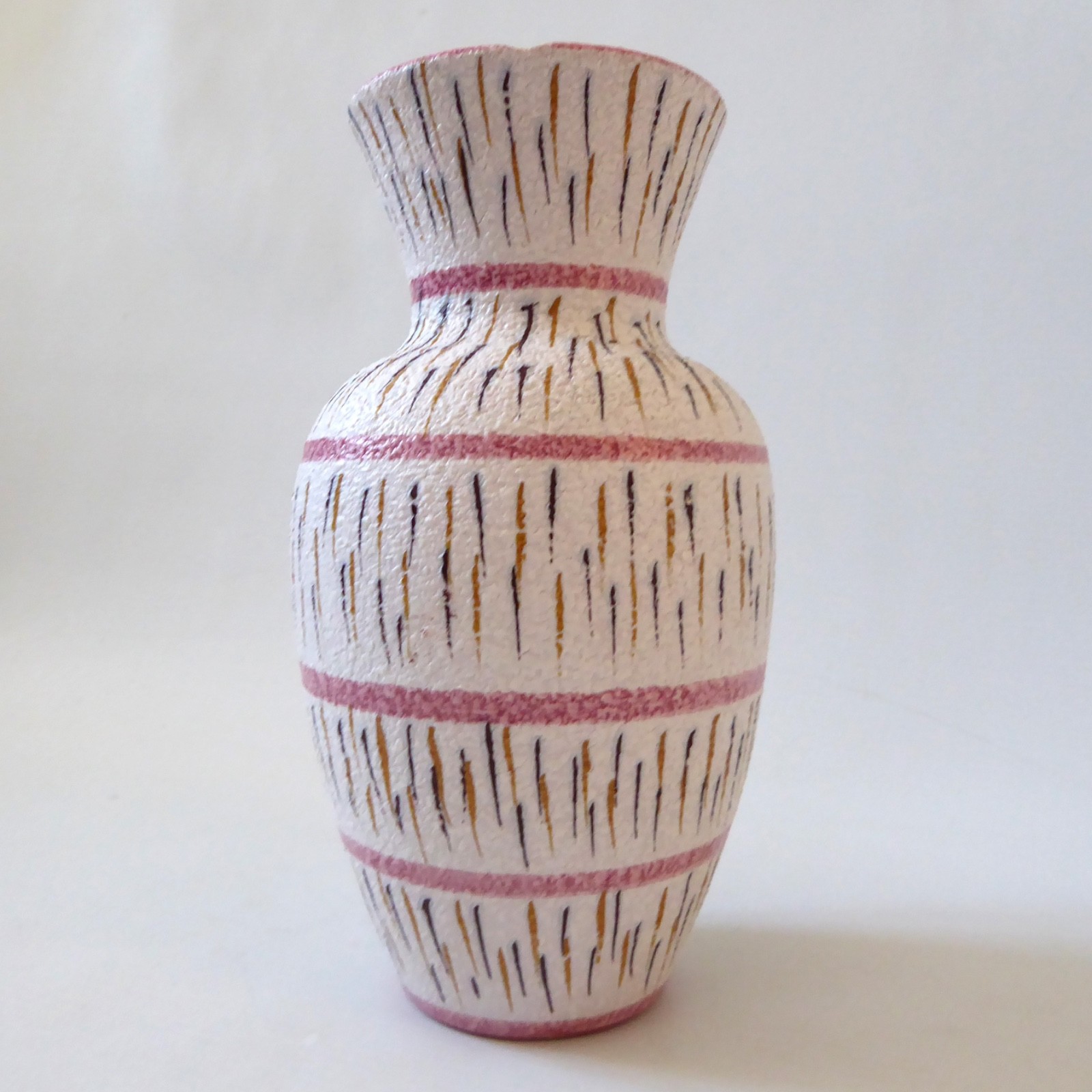 Fratelli Fanciullacci pink baluster vase 211 Italy. Midcentury vintage 1950s 60s - Image 4