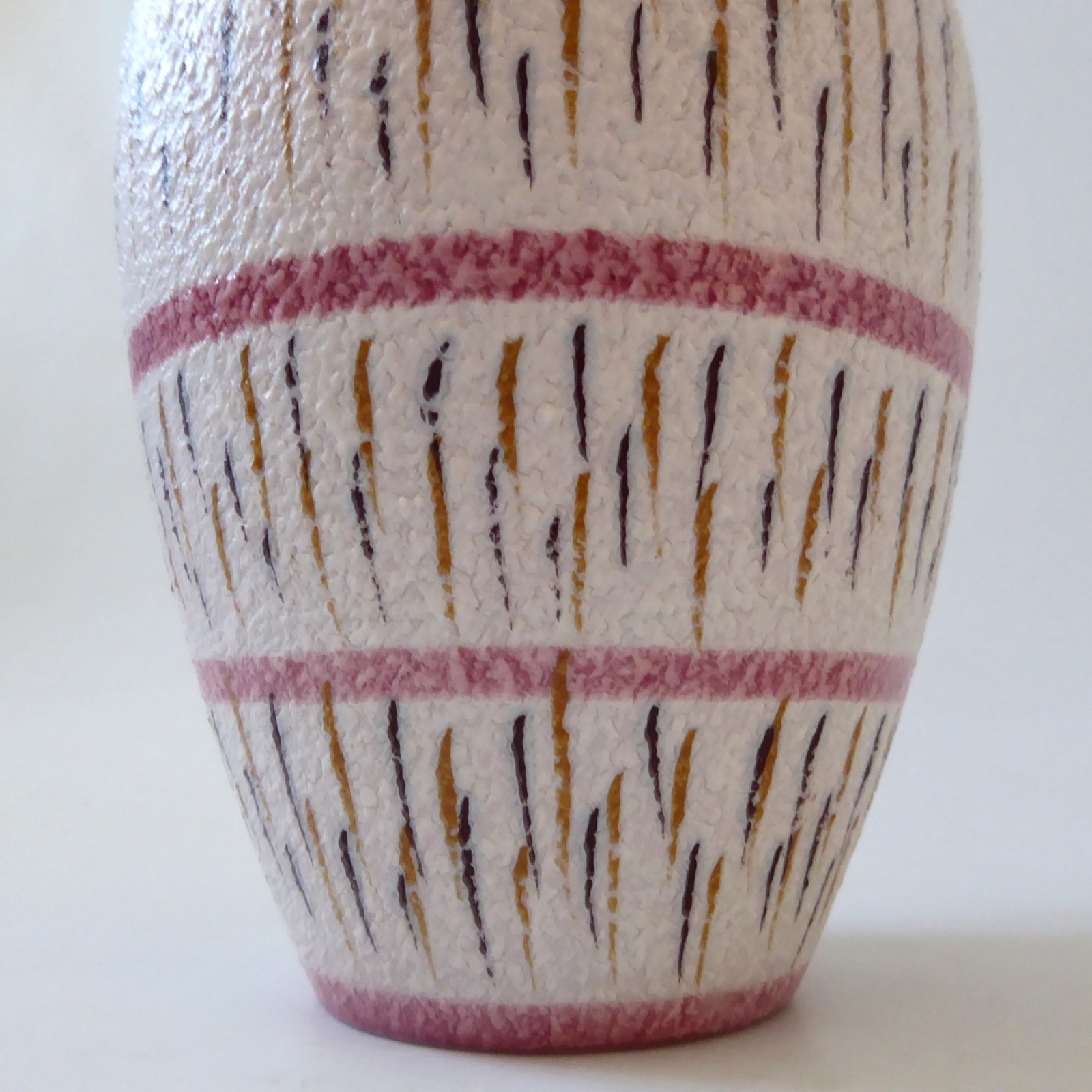 Fratelli Fanciullacci pink baluster vase 211 Italy. Midcentury vintage 1950s 60s - Image 5