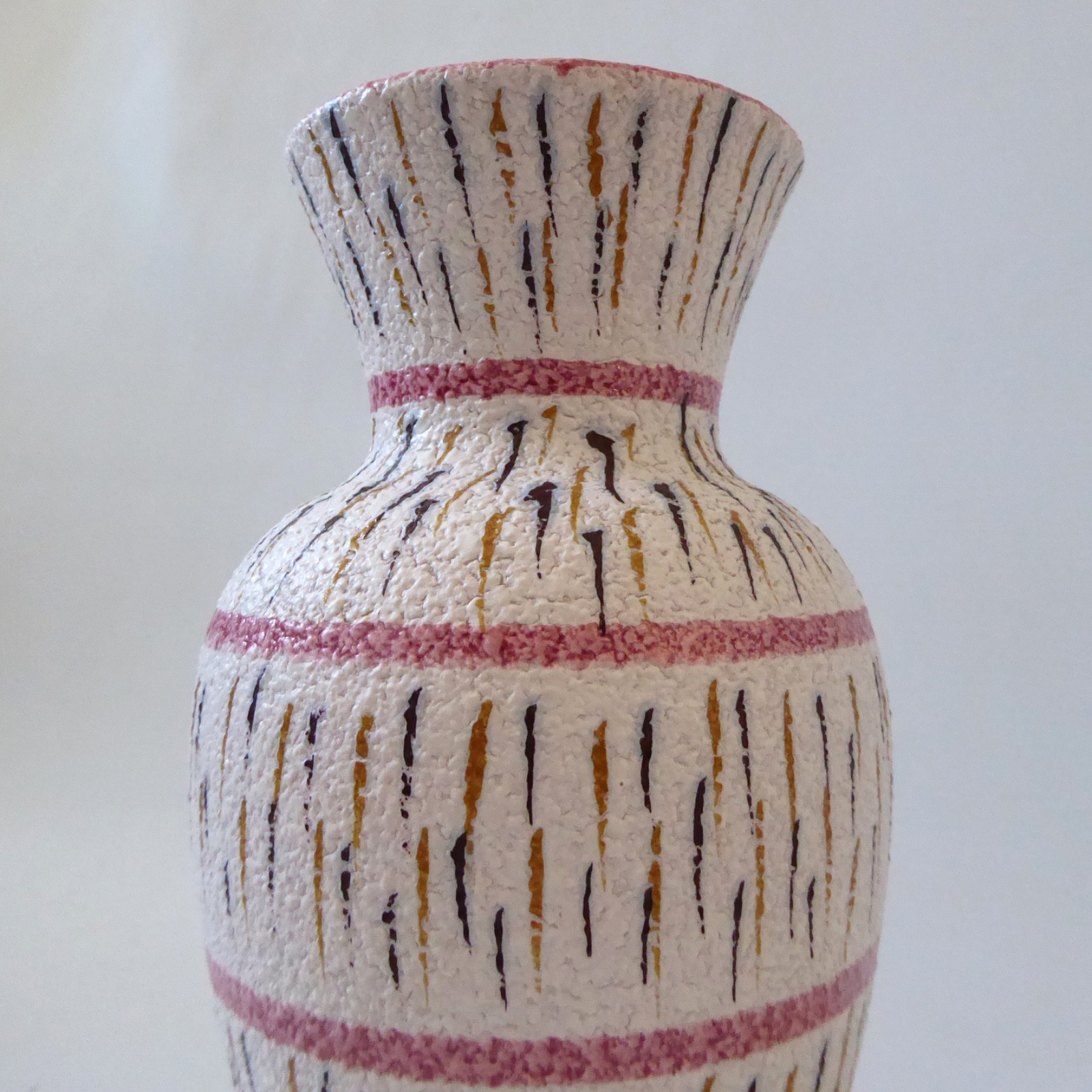 Fratelli Fanciullacci pink baluster vase 211 Italy. Midcentury vintage 1950s 60s - Image 6
