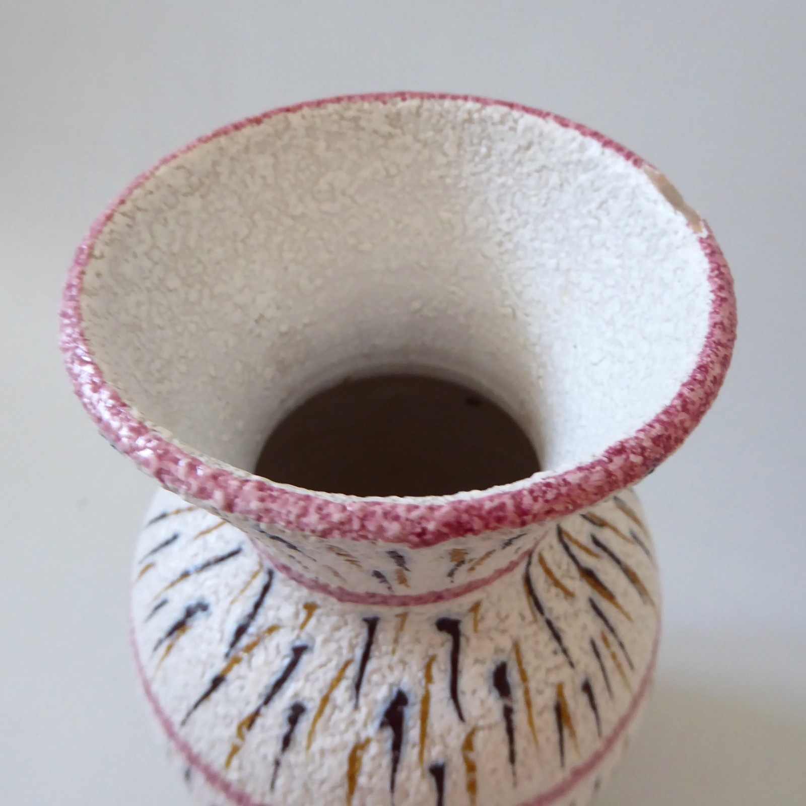 Fratelli Fanciullacci pink baluster vase 211 Italy. Midcentury vintage 1950s 60s - Image 7