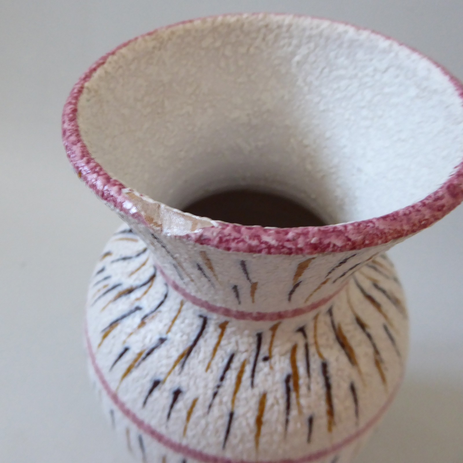Fratelli Fanciullacci pink baluster vase 211 Italy. Midcentury vintage 1950s 60s - Image 8