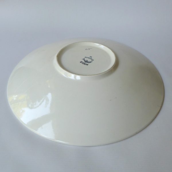 Huge 16" Poole Pottery Delphis plate dish bowl, 89. Blue orange 1960s - Image 11