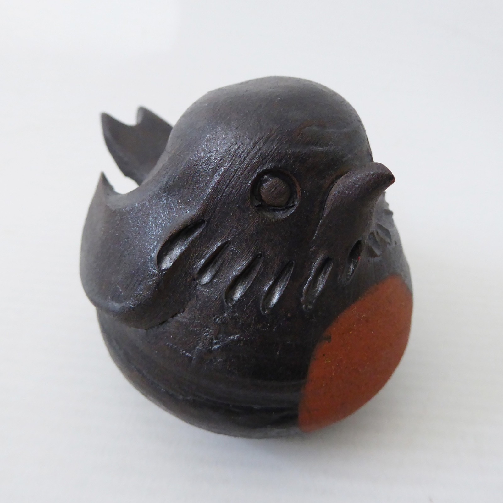 Kristen Krafts Beaulieu studio pottery robin bird sculpture figure ornament 70s - Image 5