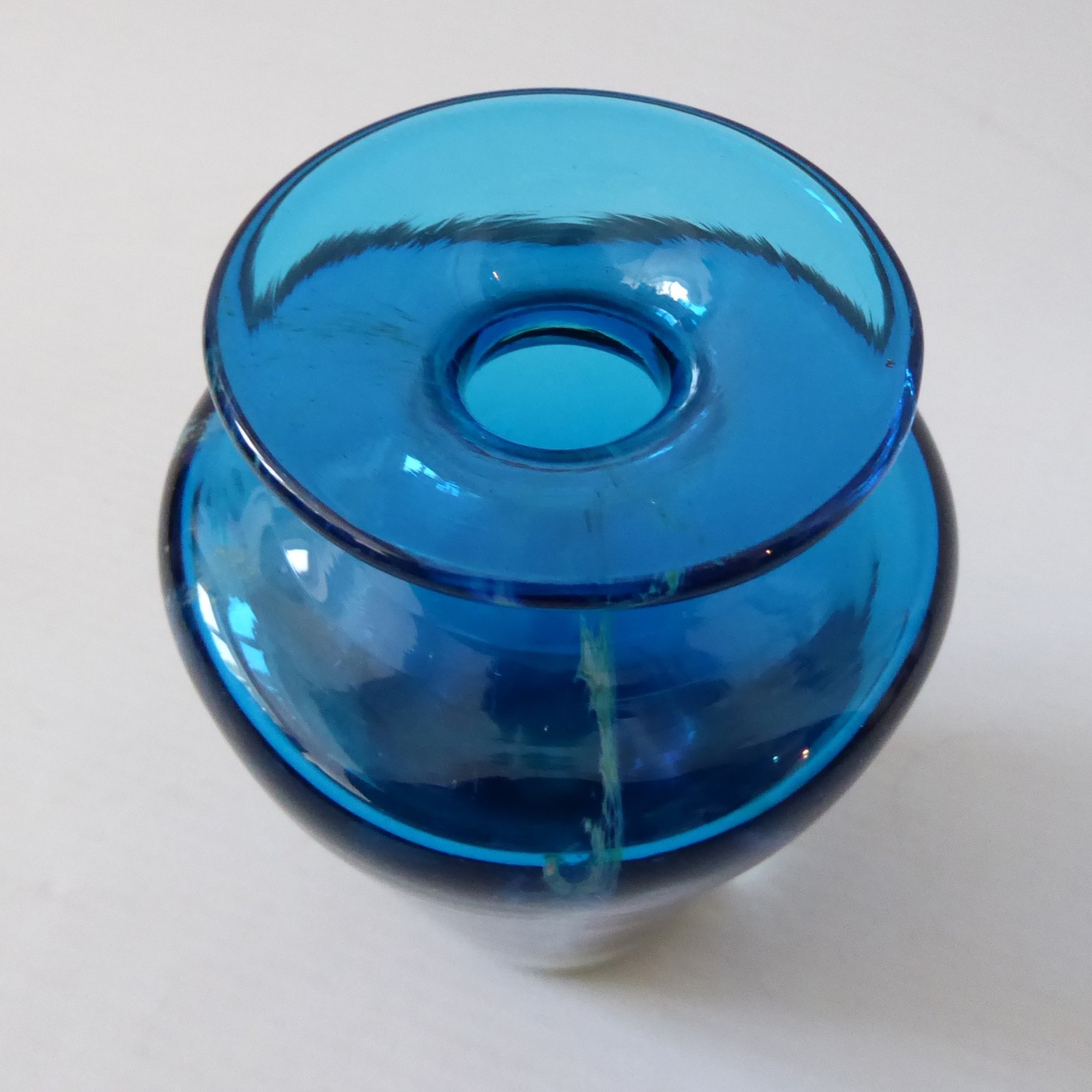 Mdina vintage art glass vase, slim tapered Sea & Sand. Michael Harris design 70s - Image 6