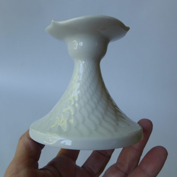 Meissen Waves ripple porcelain candle stick, candle holder, white. Sabine Wachs - Image 10