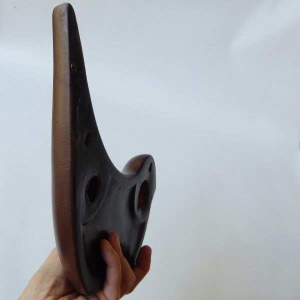 Mid century style faux wood ceramic bird wall hanging plaque, modernist minimal - Image 9