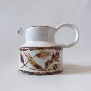 Midwinter Stonehenge Wild Oats milk cream jug. Vintage 1970s, pottery ceramic