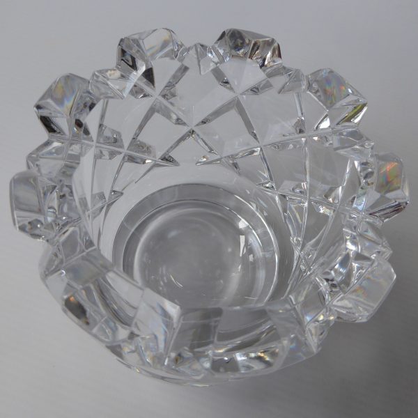 Orrefors Gunnar Cyrén Sofiero vintage cut crystal footed bowl vase 'GC 3834-65' - Image 6