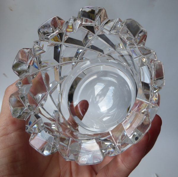 Orrefors Gunnar Cyrén Sofiero vintage cut crystal footed bowl vase 'GC 3834-65' - Image 9