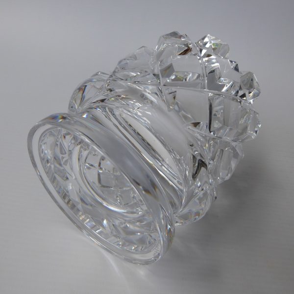 Orrefors Gunnar Cyrén Sofiero vintage cut crystal footed bowl vase 'GC 3834-65' - Image 10