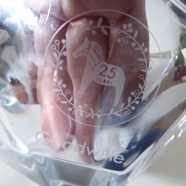 Orrefors Precious 160mm faceted crystal art glass bowl, clear asymmetric Swedish - Image 12