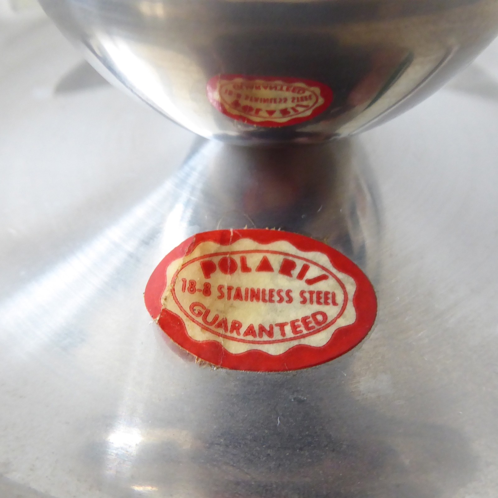 Polaris of Norway 18/8 stainless steel egg cup, vintage modernist Scandinavian - Image 4