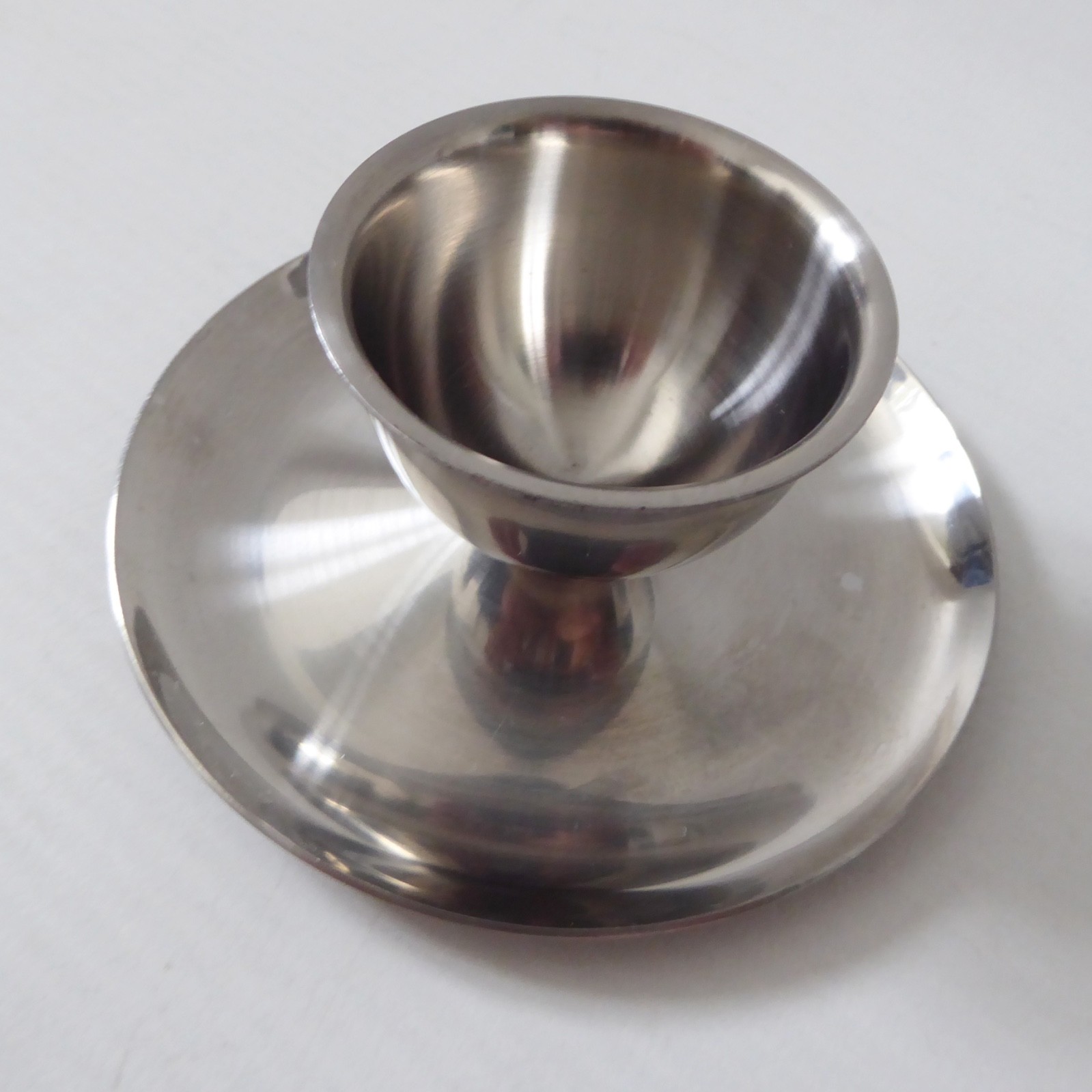 Polaris of Norway 18/8 stainless steel egg cup, vintage modernist Scandinavian - Image 5