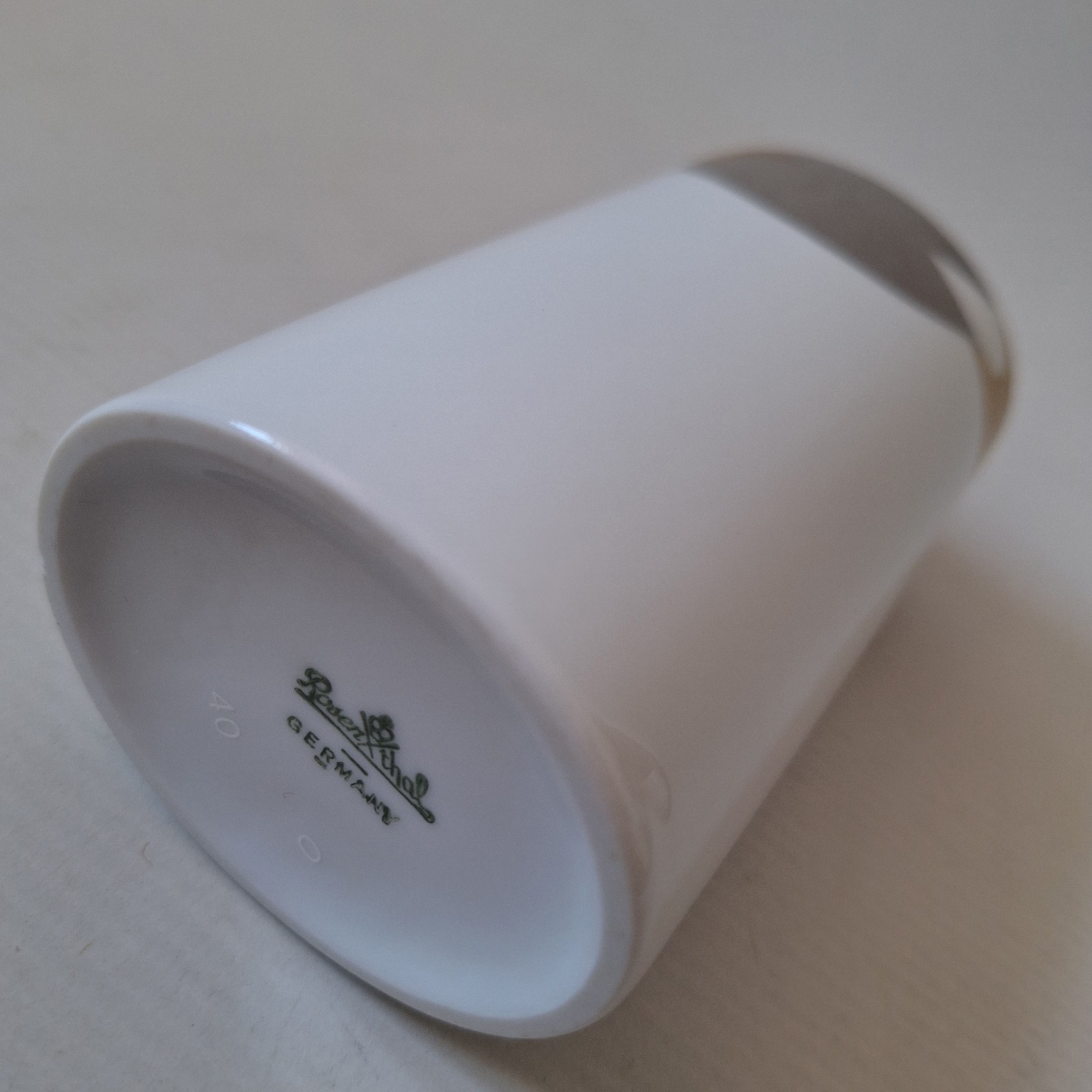 ROSENTHAL porcelain cylinder vase, Johan van Loon design bronze gold silver leaf - Image 10