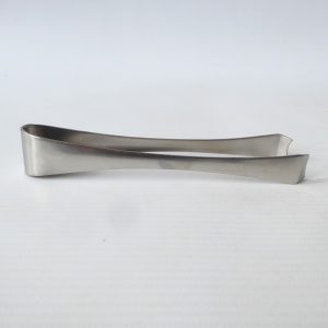 Robert Welch Old Hall satin stainless steel sugar tongs nips, 11cm, or ice cube