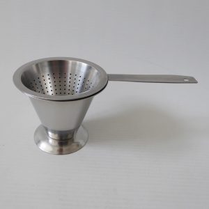 Rostfritt Sweden tea strainer, vintage 18/8 stainless steel. Small sieve/filter