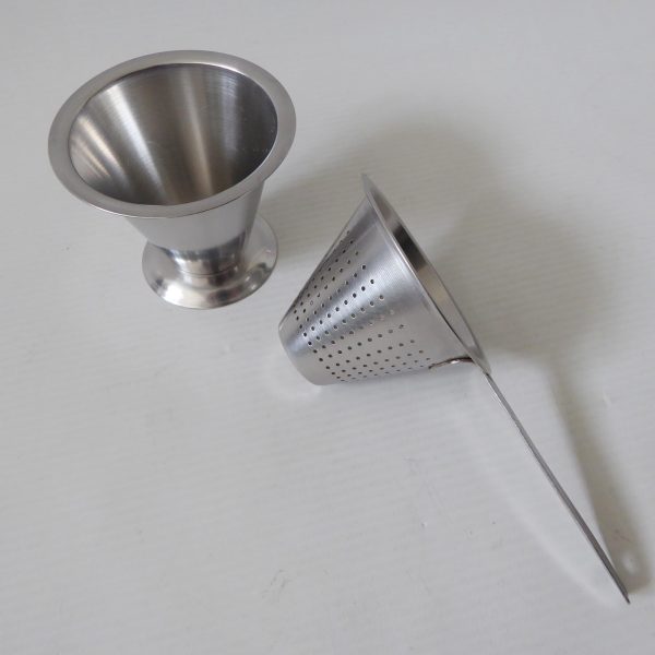 Rostfritt Sweden tea strainer, vintage 18/8 stainless steel. Small sieve/filter - Image 5
