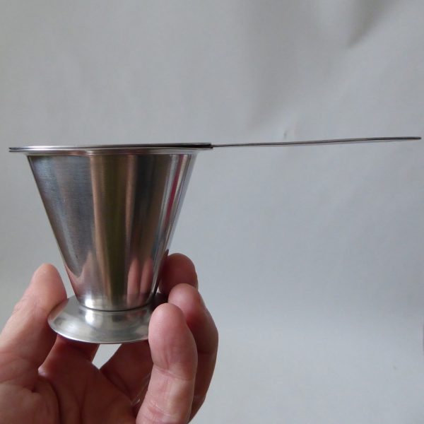 Rostfritt Sweden tea strainer, vintage 18/8 stainless steel. Small sieve/filter - Image 10