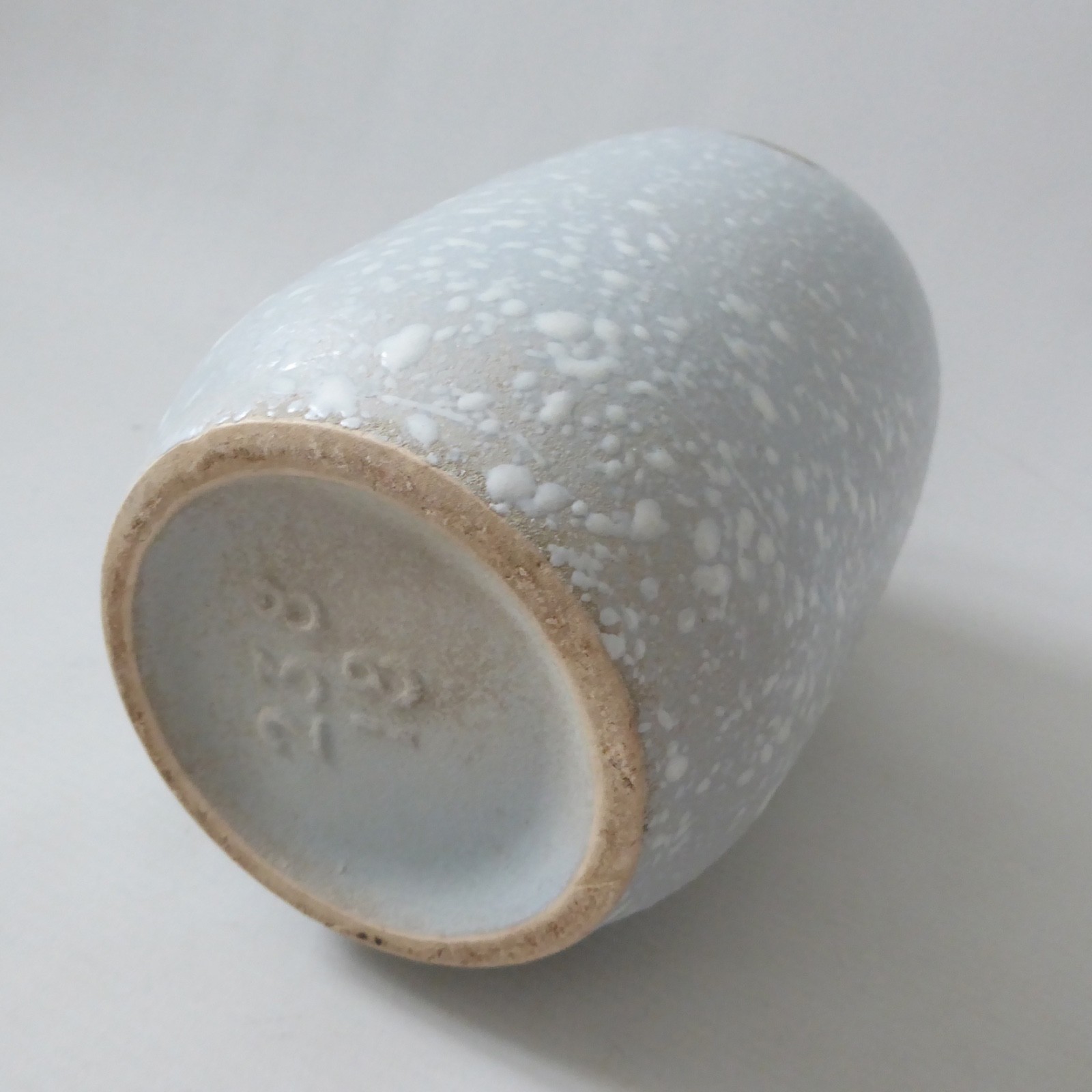 Scheurich 238/18 West German Pottery ceramic grey & white 1950s splatter vase - Image 12