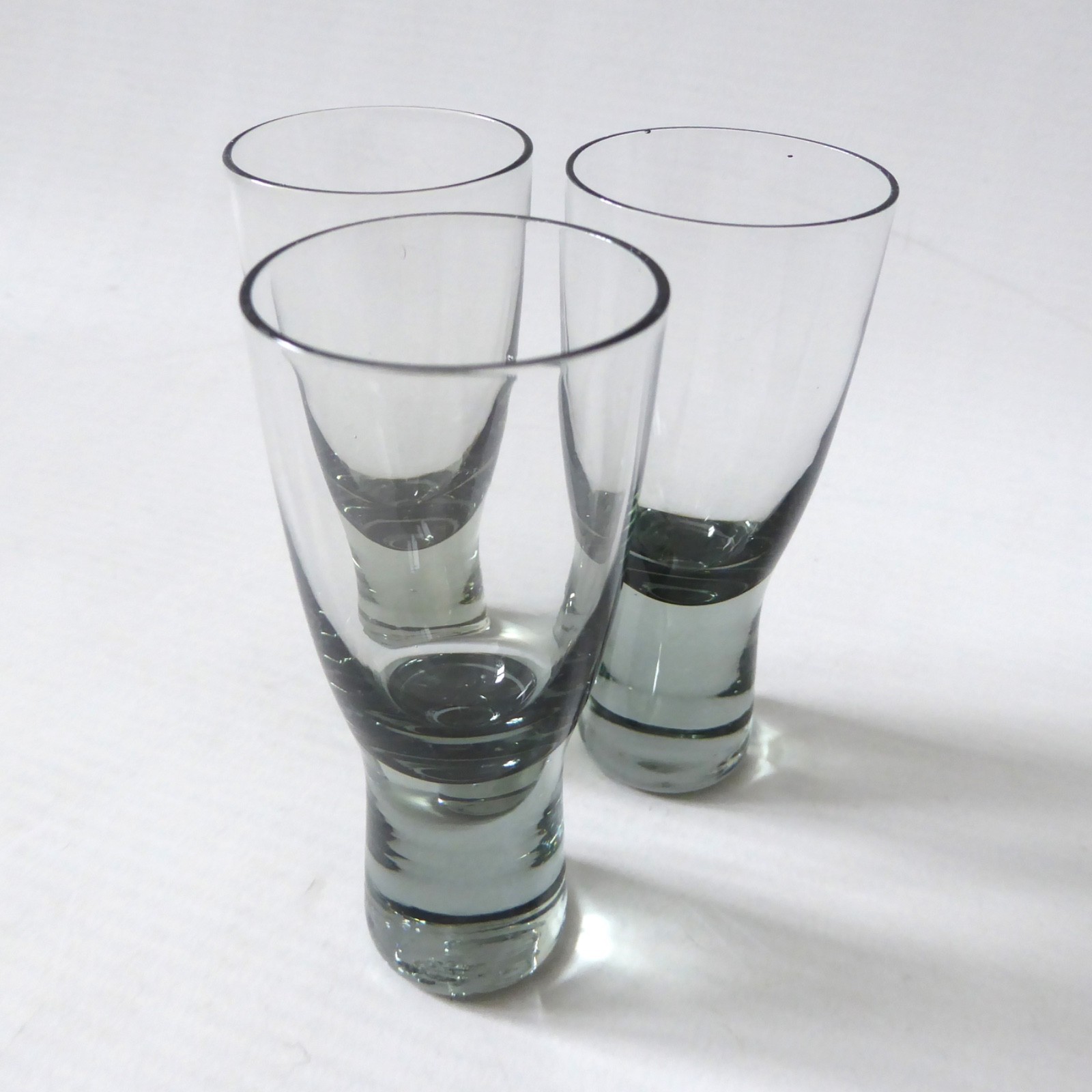 Set 3 HOLMEGAARD Glasses, Canada smoke. Liqueur shot glass. 8cm 3 1/4", Danish - Image 4
