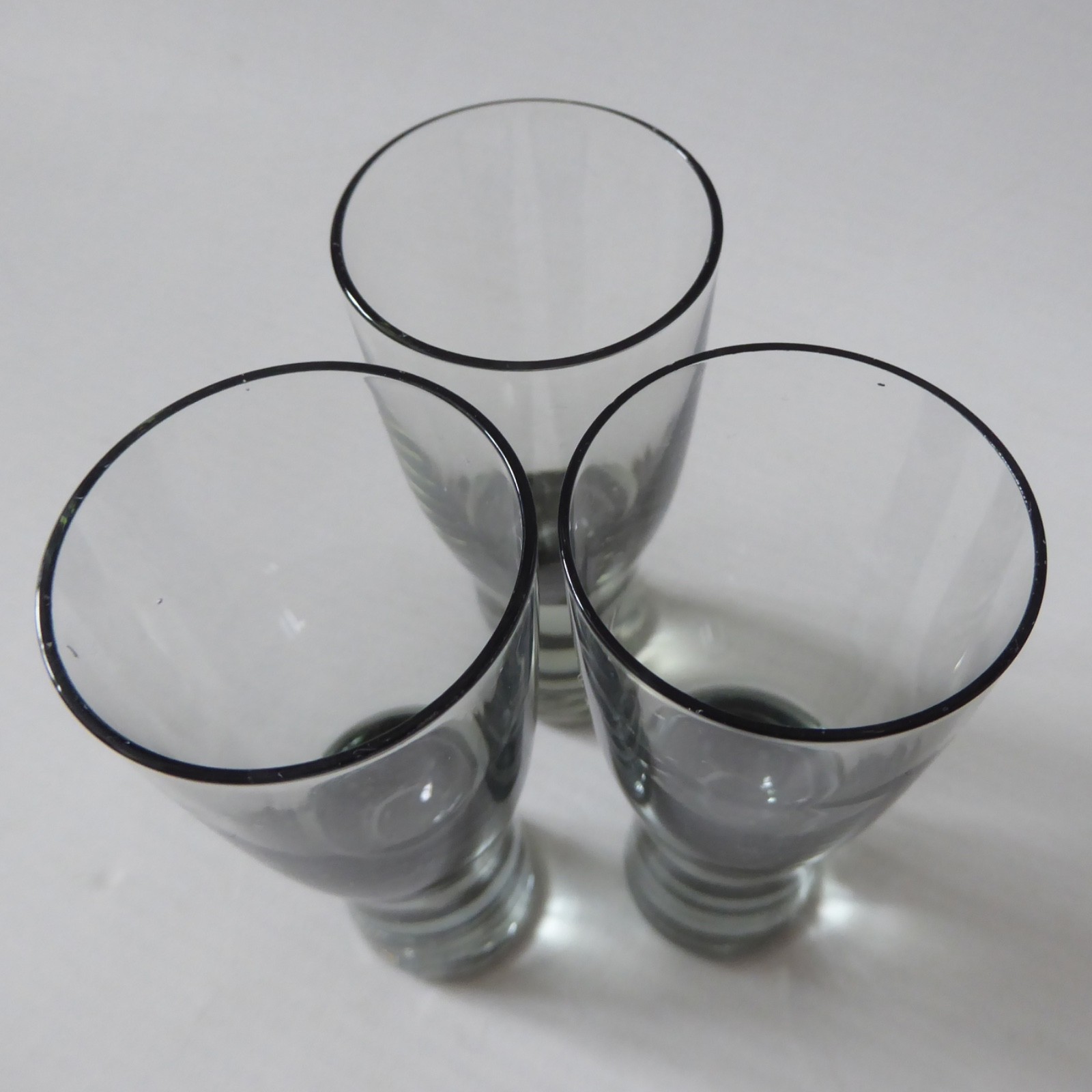 Set 3 HOLMEGAARD Glasses, Canada smoke. Liqueur shot glass. 8cm 3 1/4", Danish - Image 5
