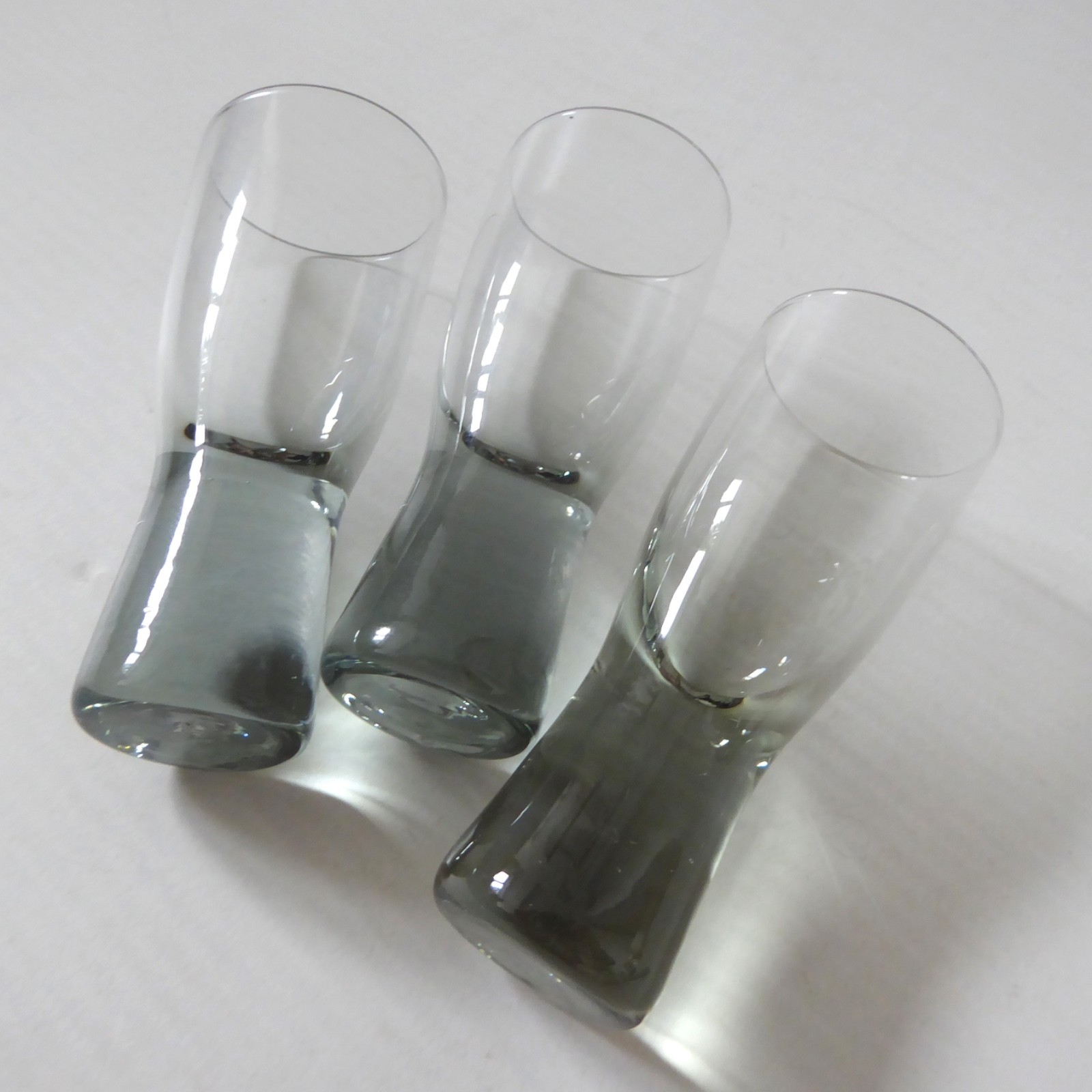 Set 3 HOLMEGAARD Glasses, Canada smoke. Liqueur shot glass. 8cm 3 1/4", Danish - Image 8