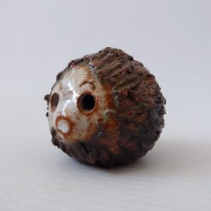 Vintage Briglin studio pottery small hedgehog figurine. Cute round, 1970s retro
